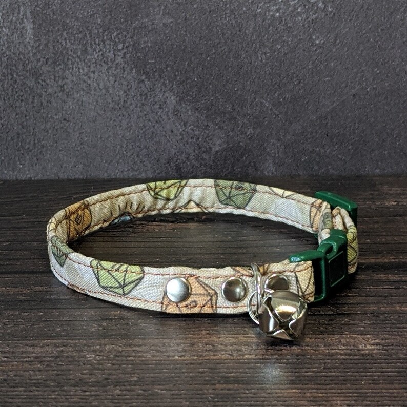 Dice Cat Collar Breakaway Clasp Fabric Collar Gift for Etsy