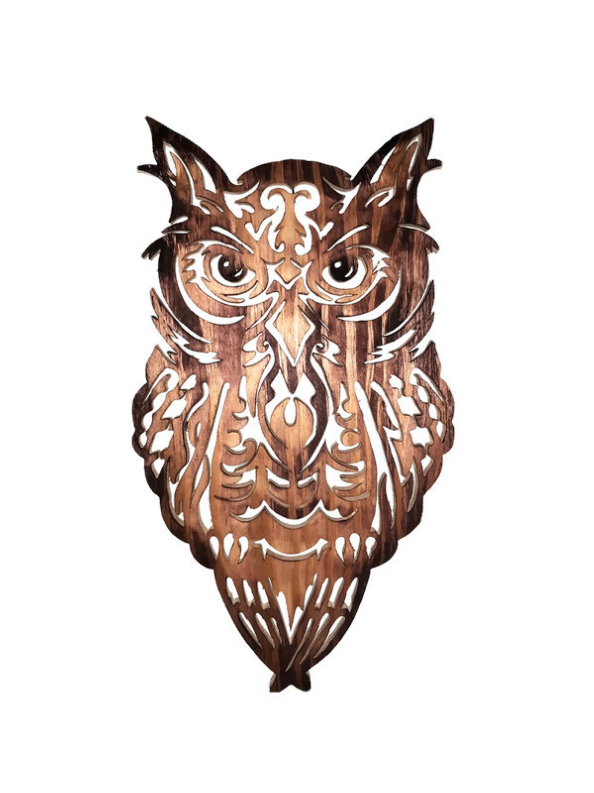 Owl Wall Art Carved Wood Wall Art Owl Totem Owl Lover Etsy