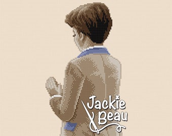 Boy Communion - Jackie Beau cross-stitch pattern pdf-download © Beau2stitch