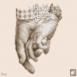 Senior love - Jackie Beau cross-stitch pattern pdf-download © Beau2stitch