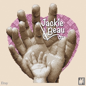 Hands - Jackie Beau cross-stitch pattern pdf-download © Beau2stitch