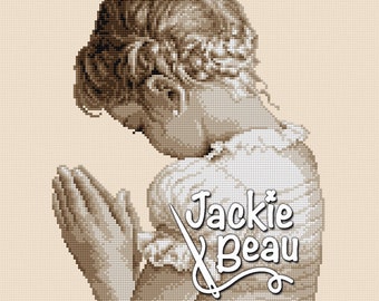 Communion Girl III - Jackie Beau cross-stitch pattern pdf-download © Beau2stitch