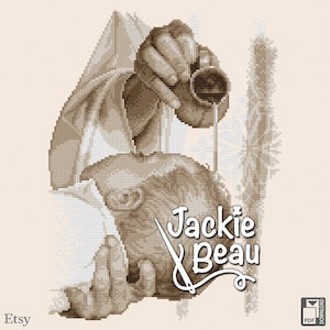 Baptism - Jackie Beau cross-stitch pattern pdf-download - © Beau2stitch