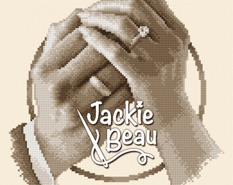 Verbondenheid - Jackie Beau Kruissteek patroon pdf-download linker en rechter versie © Beau2stitch