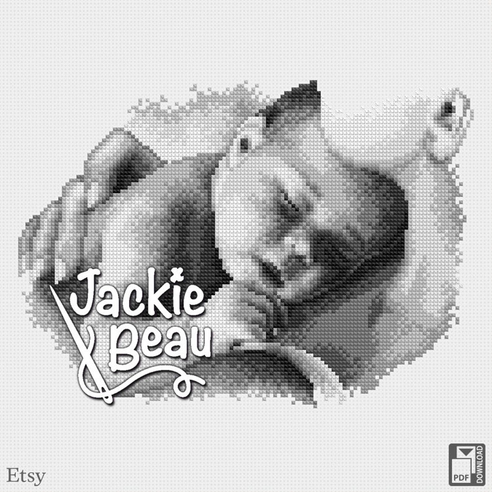 Cross Stitch Pattern Baby Sleeps With Mom by Jackie Beau Etsy