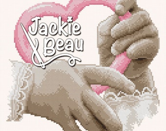 Sweetheart baby - Jackie Beau cross-stitch pattern pdf-download © Beau2stitch