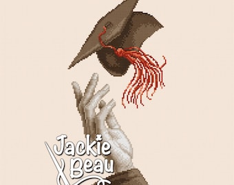 Graduation - Jackie Beau cross-stitch pattern pdf-download © Beau2stitch