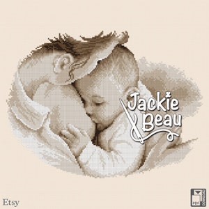 Breastfeeding - Jackie Beau cross-stitch pattern pdf-download © Beau2stitch
