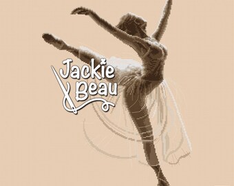 Ballerina - Jackie Beau - Cross-stitch pattern pdf download © Beau2stitch