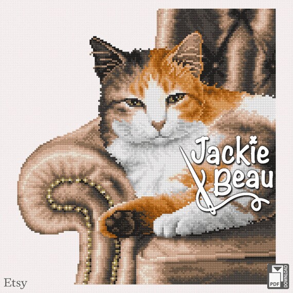 Grille Point De Croix Chat Paresseux Par Jackie Beau Etsy France Grille Point De Croix Chat Paresseux Par Jackie Beau Etsy France