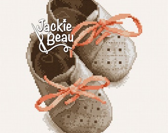 Little shoes - Jackie Beau cross-stitch pattern pdf-download © Beau2stitch