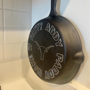 Sartén de hierro fundido personalizada
