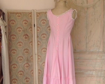 pink bustle slip dress 1940s small