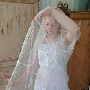 antique princess lace veil