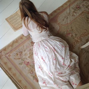 antique floral print skirt from the 1910s