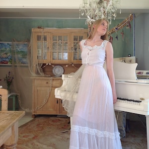 snow white antique wedding skirt