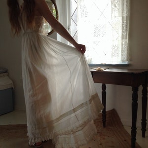 1890er Jahre Petticoat mit Rüschen