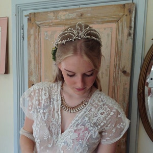 beautiful wedding tiara from 1910s