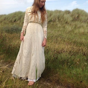 antique cotton print skirt