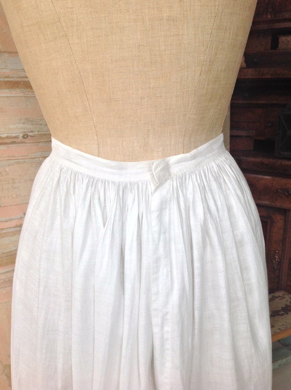 pure linen antique petticoat skirt - image 5