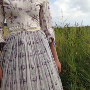 silk ballgown bodice with floral print image 7