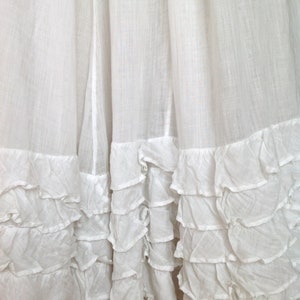 antique muslin cotton petticoat skirt 1920s zdjęcie 7