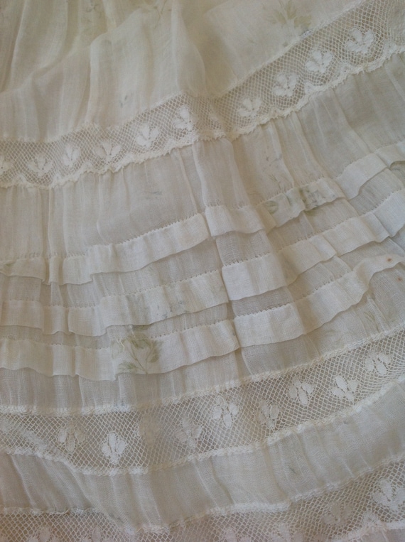 floral skirt , cotton print muslin summer skirt, v