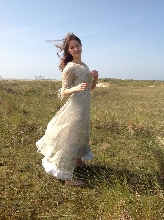 wonderful sheer cotton printed summer dress edward