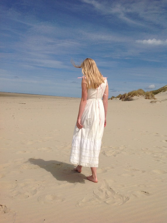 Antique Cotton Slip Dress, Under Dress Small Waist, Large Bust - Etsy  Australia