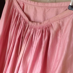 Old Pink Petticoat Skirt Edwardian Waist 61 66 Cm - Etsy