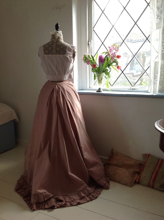 antique bustle skirt, 1890s, victorian