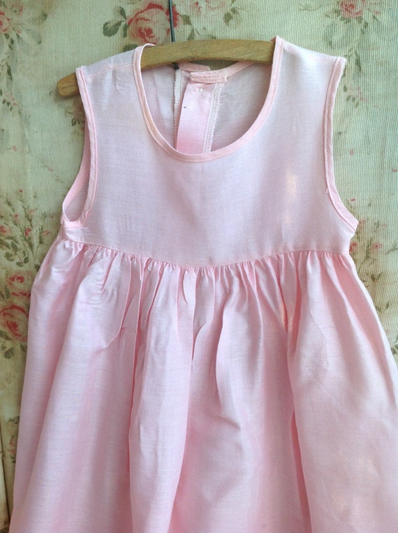 linen/ cotton blend baby gown 1930s - image 8