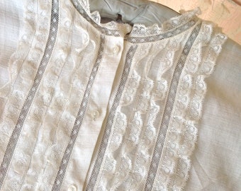 antique blouse, Edwardian   Medium