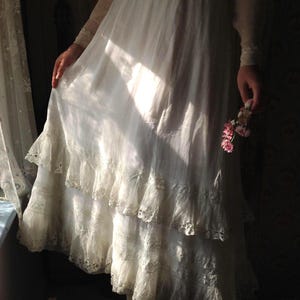 vintage cotton organza skirt