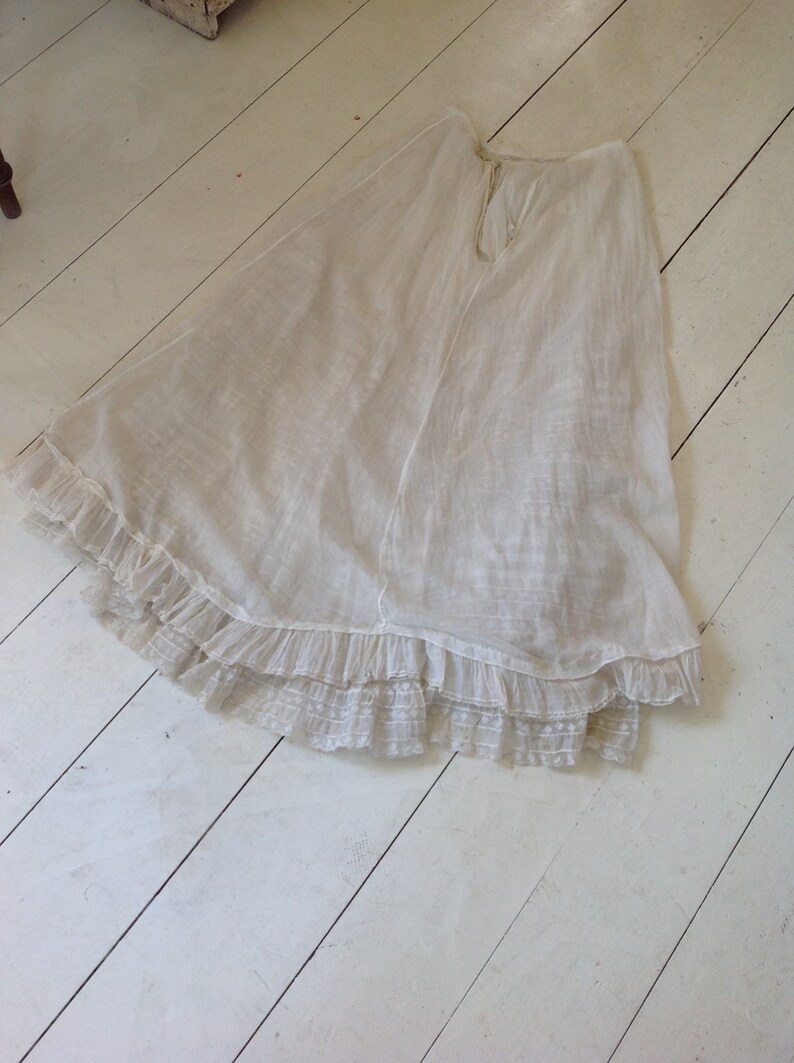 victorian cotton print muslin summer skirt floral skirt