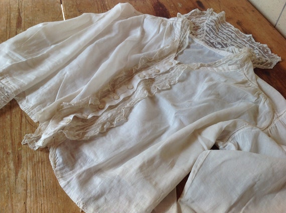 sheer cotton lawn blouse LARGE