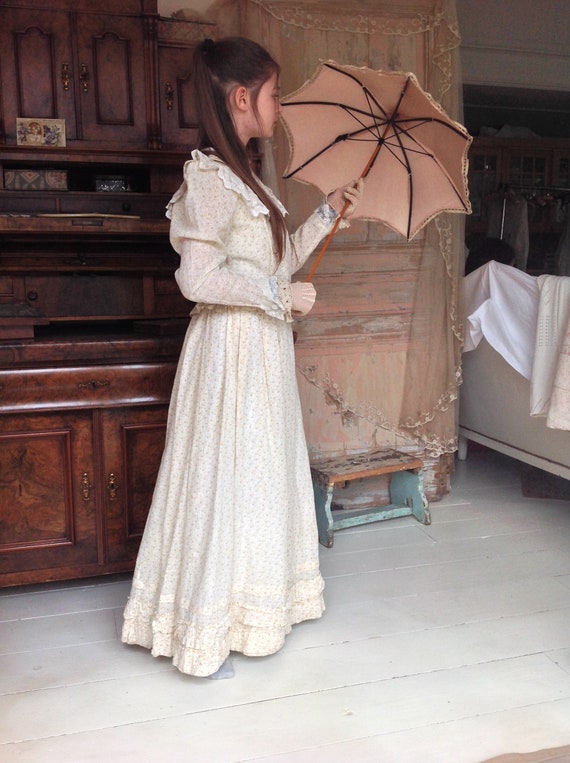 2PC antique calico dress XXS strong - image 6