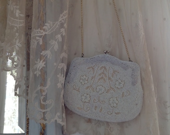 antique wedding bag with bead work