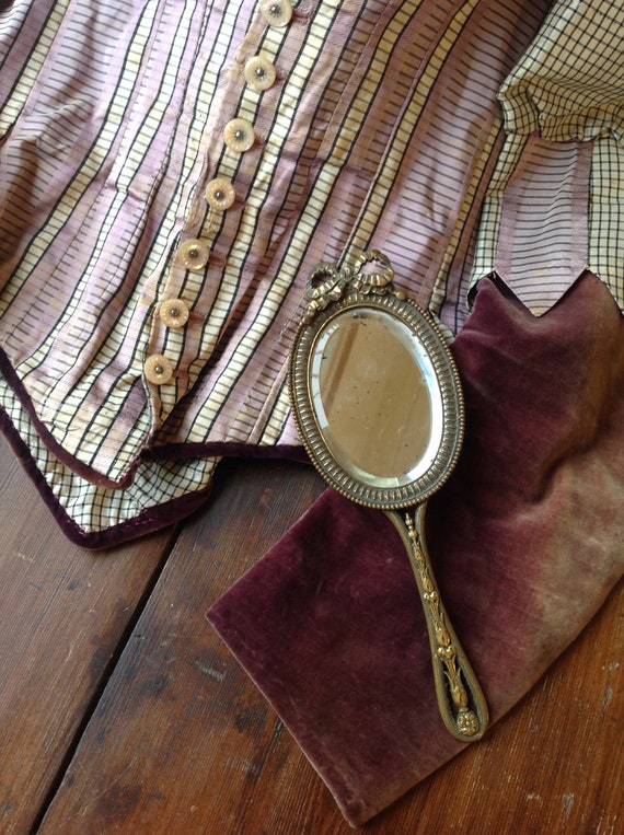 antique silk and cotton bodice,  victorian - image 4