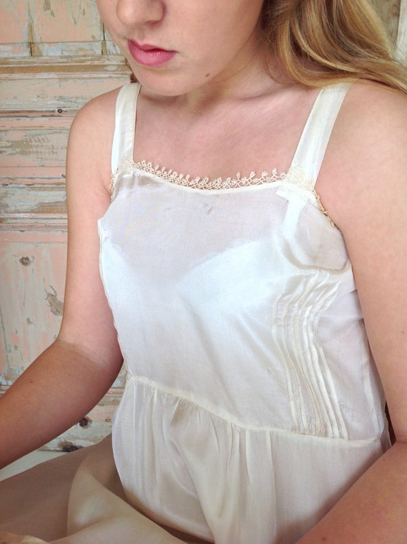 25th Silk Lace Trim Tunic Slip