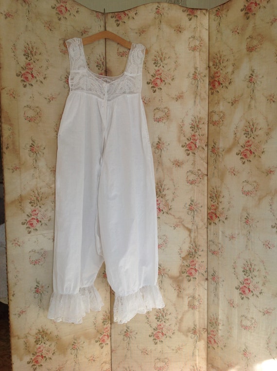 antique bloomers camisole with valenciennes lace - image 6