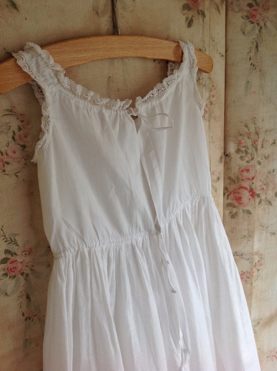 antique cotton and lace baby dress, baptism dress