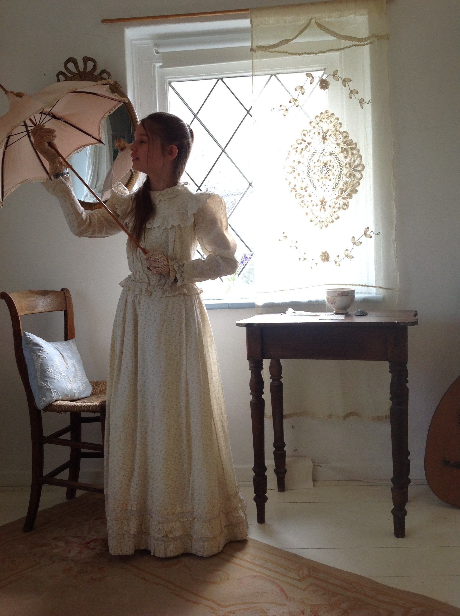 Antique calico dress - Etsy 日本