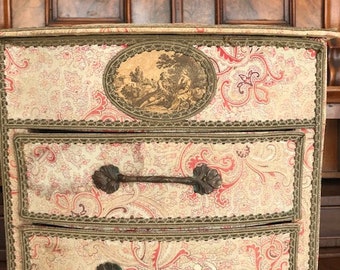 antique drawers, floral box