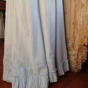 light blue summer skirt, edwardian, victorian image 4
