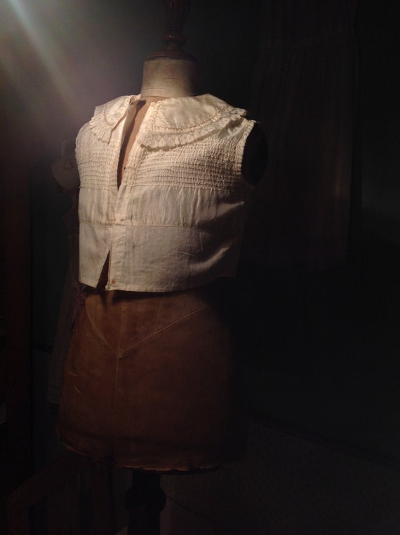antique Victorian little boy's silk blouse 1880s