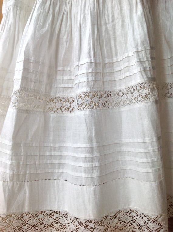 pure linen antique petticoat skirt - image 6