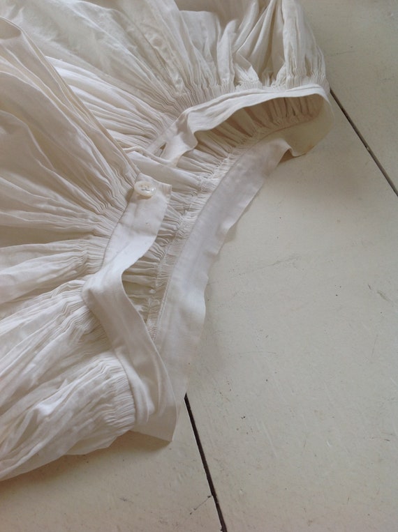 Amazing 1860s victorian petticoat skirt warm white | Etsy