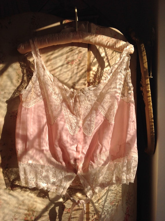 amazing camisole, silk, pink and Chantilly lace - image 9