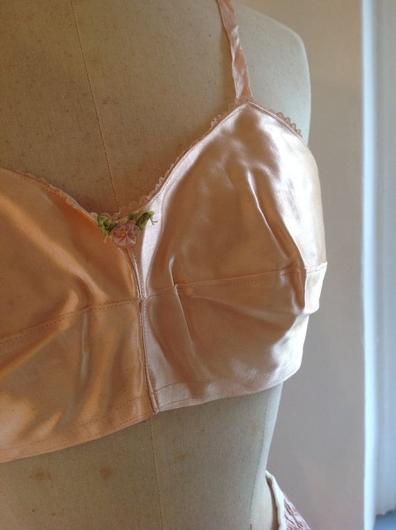 antique bra, bralette, silk B.H. 1930s